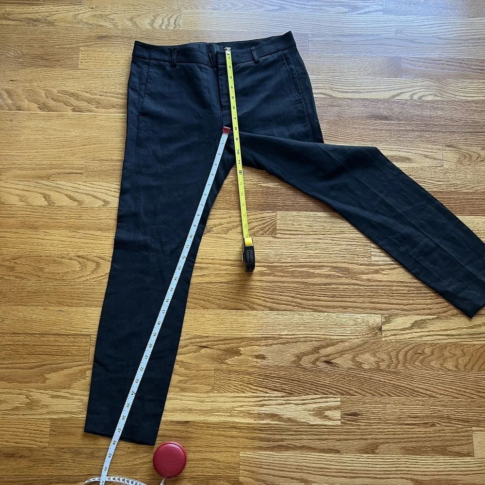 Nili Lotan Black Dress Pants Women's 2 Slim Trousers Tribeca Design Workwear NYC
